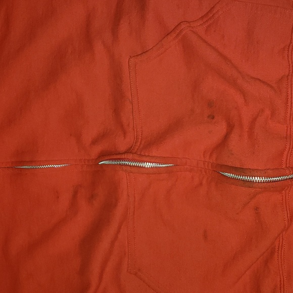 Gildan Heavy Blend Zipup Hooded Sweatshirt Size 2XL Red - Picture 2 of 5